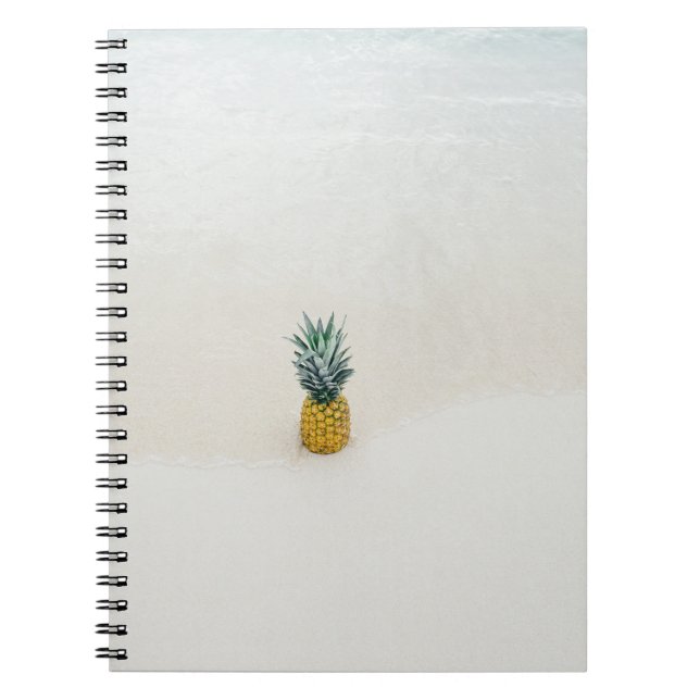 En ananas på stranden anteckningsbok (Framsidan)