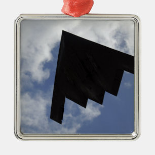 En ande B-2 i flyg Julgransprydnad Metall