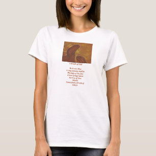 En andedräkt av guld t-shirt