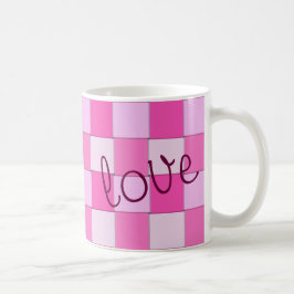 En andra vävde dagrosor med kärlek kaffemugg