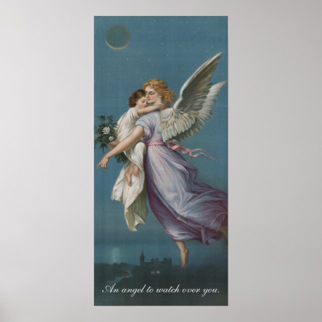 En ängel att se över dig Vintage affisch Art (Framsidan)