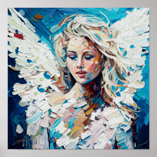 En ängel av Harmony, en fredsbeskyddare i Lycklig Poster