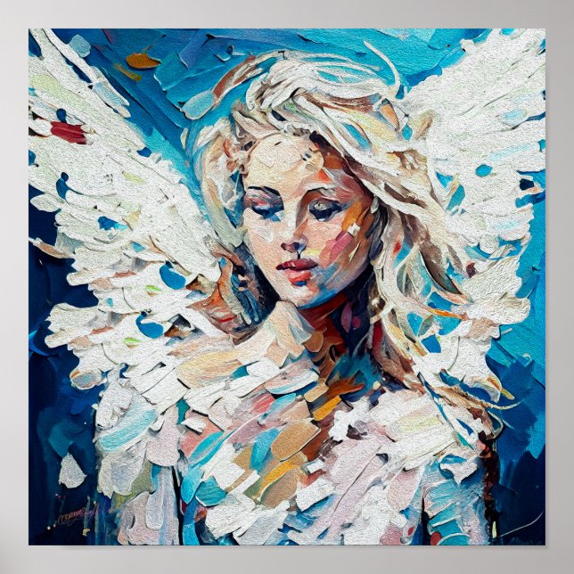 En ängel av Harmony, en fredsbeskyddare i Lycklig Poster (Framsidan)