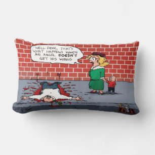 En ängel får inte sitt Vingar Julafton Lumbarkudde