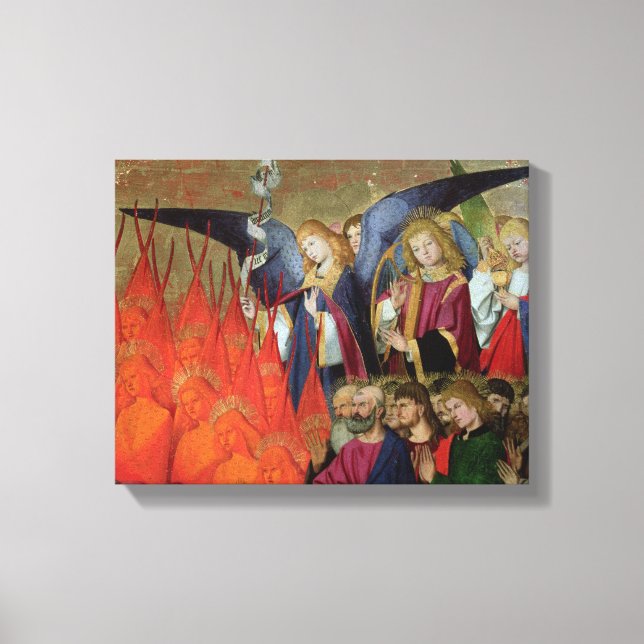 En ängel från "Jungfrukoronationen" Canvastryck (Framsida)