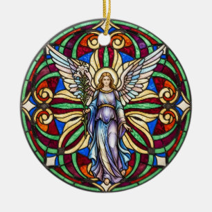 En ängel i Heaven Memorial Angel Lily Julgransprydnad Keramik