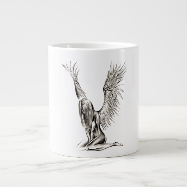 En ängel jumbo mugg (Framsidan)