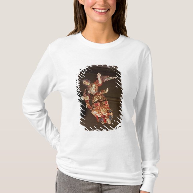 En ängel ovanför altarpiecen tee shirt (Framsida)