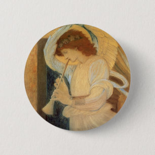 En ängel som spelar en flaggeolet av Burne Jones Knapp