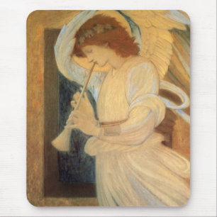 En ängel som spelar en flaggeolet av Burne Jones Musmatta