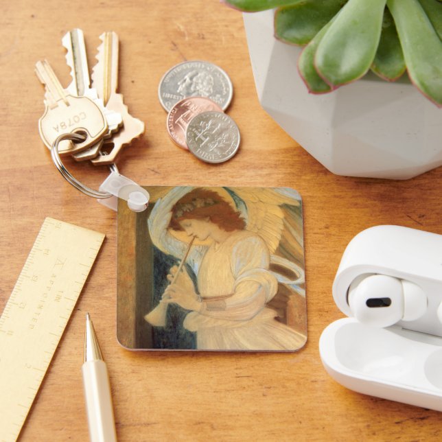 En ängel spelar en flageolett av Burne Jones Nyckelring (Skrivbord)