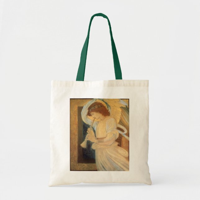 En ängel spelar en flageolett av Burne Jones Tygkasse (Framsidan)