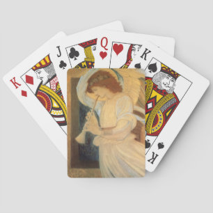 En ängel spelar flageolett av Burne Jones Casinokort