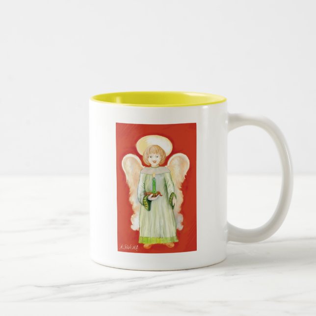 En ängel Två-Tonad mugg (Höger)