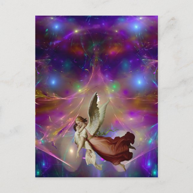 En ängel väntar på vykort (Framsida)