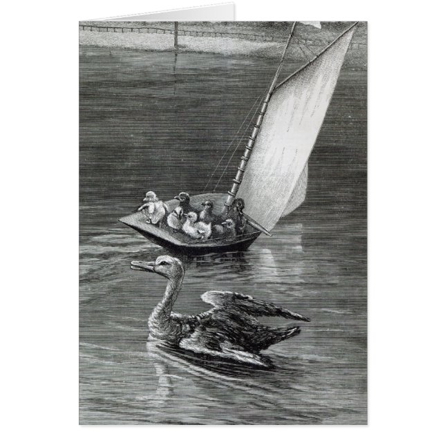 En angelägen mor hälsningskort (Framsidan)