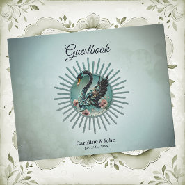 En aning fantasi och elegans, svan i drömmen gästböcker