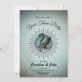 En aning fantasi och elegans, svan i drömmen inbjudningar