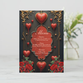 En aning gotiska, hjärtan och evig anslutning. meny