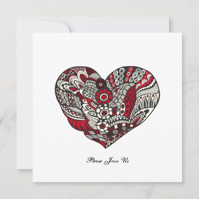 En aning rött inbjudningar (Framsida)