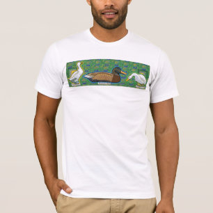 en anka mellan T-tröja för två gooses T-shirt