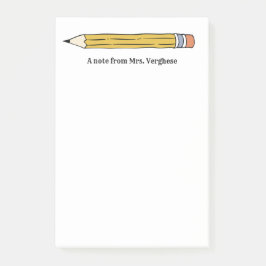 En anmärkning från pennan Lärare nummer 2 Post-it Block