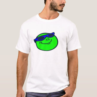 En annan ansiktegrönt med glädje t-shirt