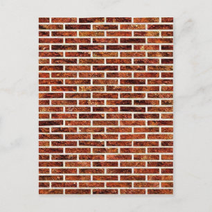 EN ANNAN BRICK I VÄGEN! (Red Brick Mönster) ~ Vykort