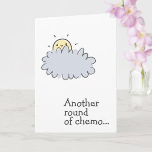 En annan Chemo-runda... Stöd för Cute Cancer Kort