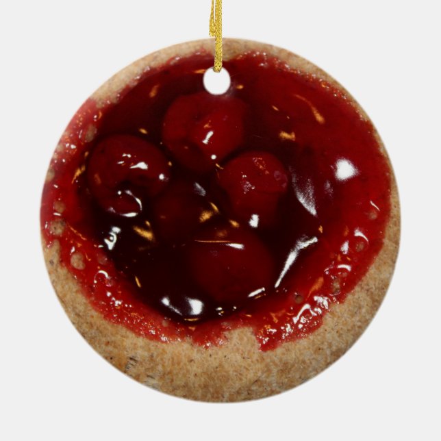 En annan Cherry Kolache-prydnad Julgransprydnad Keramik (Baksidan)