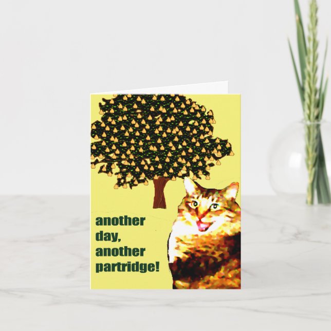 en annan dag, ännu ett julklapp helgkort (Framsida)