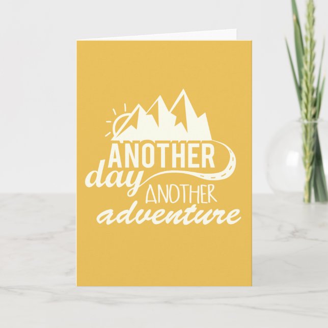 En annan dag Another Motivational äventyr Kort (Framsida)