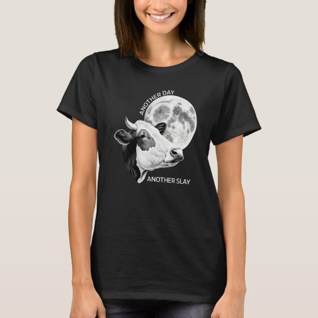 En annan dag är det motbjudande offret för Måne T Shirt (Framsida)