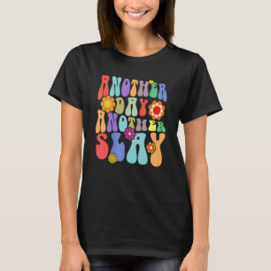 En annan dag, en annan slakt, groovy inspirerad po t shirt