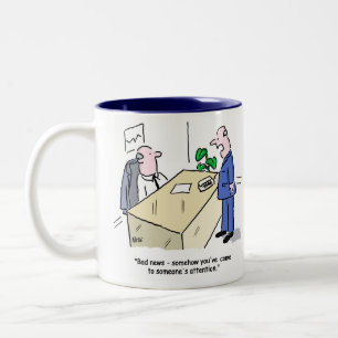 En annan dag i kontoret. Office Colleague Två-Tonad Mugg