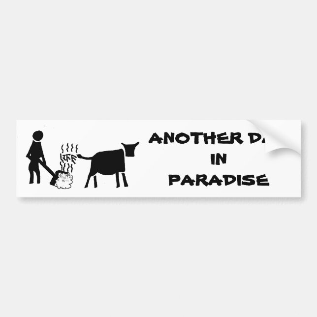 En annan dag i paradis bildekal (Framsidan)