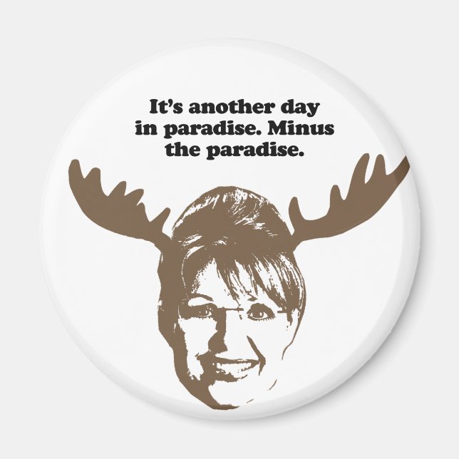 En annan dag i Paradise. Minus paradiset Magnet (Framsidan)