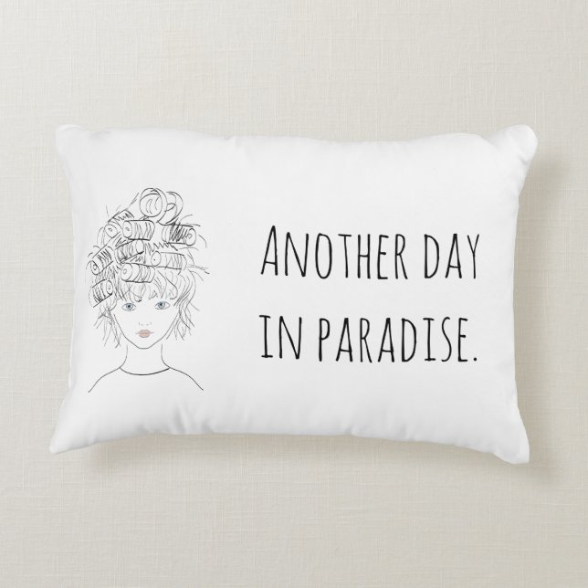 En annan dag i Paradise Pillow Prydnadskudde (Baksidan)