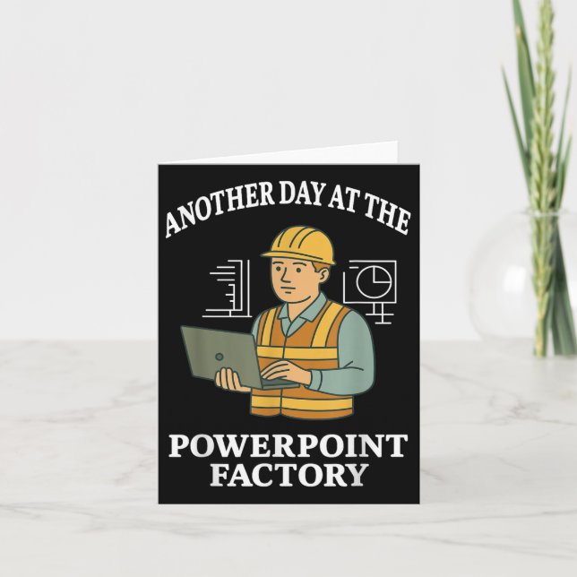 En annan dag vid Powerpoint-fabriken Kort (Framsida)