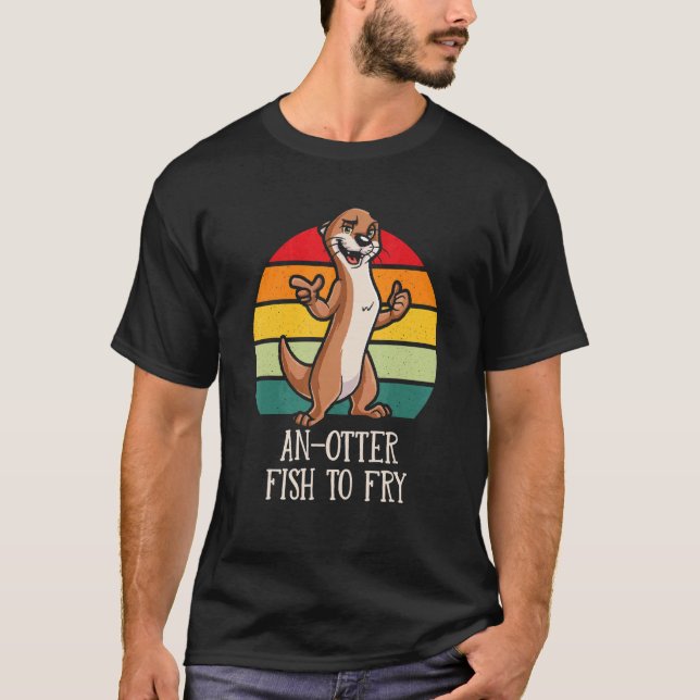 En annan fisk att steka Mat utter Matmatisk Havsut T Shirt (Framsida)