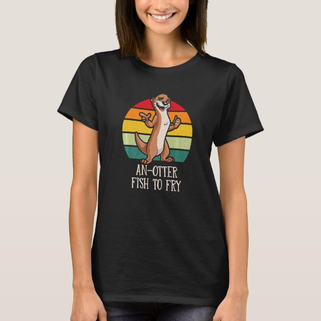 En annan fisk att steka Mat utter  Matmatseaotter T Shirt (Framsida)