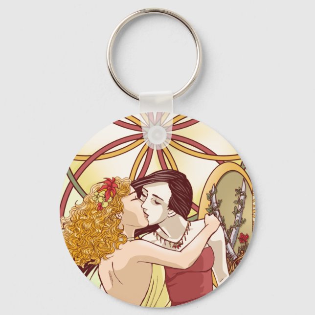 En annan flickas paradise Keychain Nyckelring (Framsida)