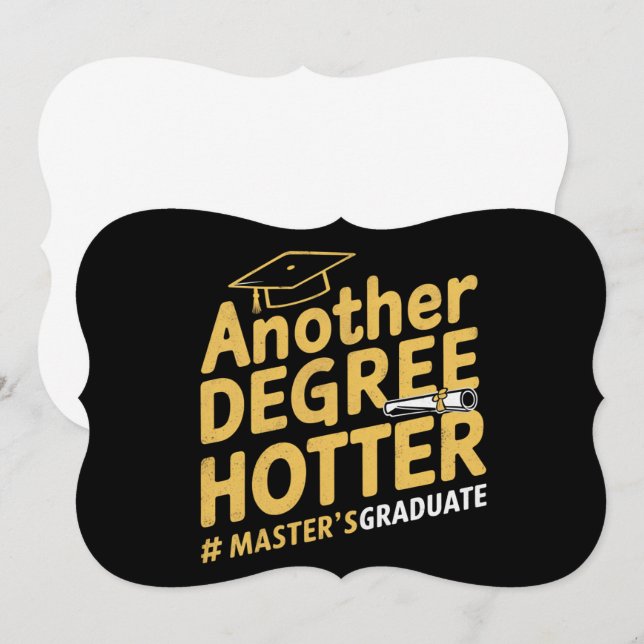 En annan grad av masterexamen i Studenten Kort (Fram/baksida)