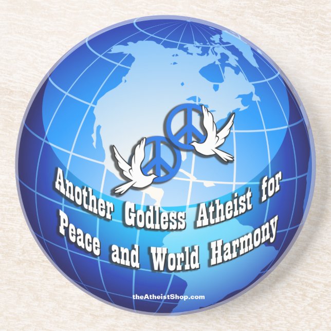 En annan gudlös ateistkustfartyg underlägg sandsten (Framsidan)