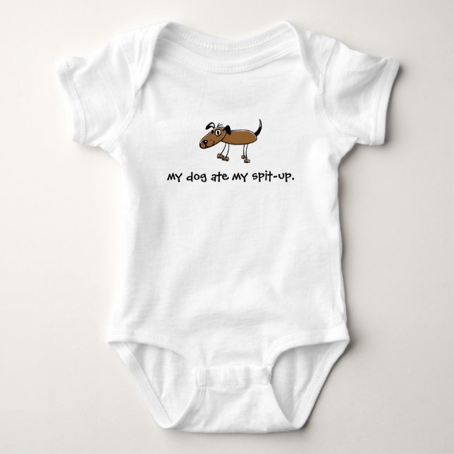 en annan hund, min hund åt min spit-up. tee shirt (Framsida)