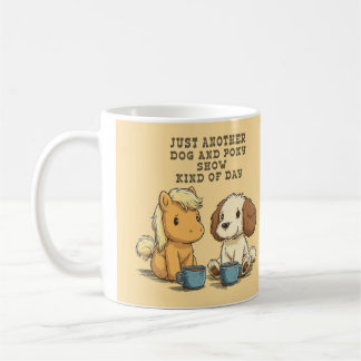 En annan hund och ponny show kaffemugg