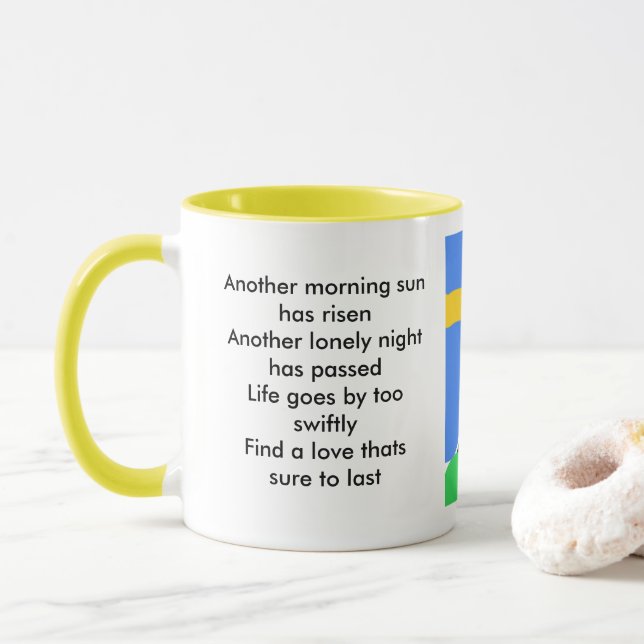 En annan morgonsol mugg (Med munk)