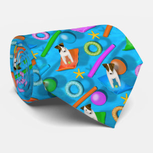 en annan Parson Jack Russell Terrier bassäng party Slips