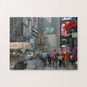 En annan regnig dag i New York City fotopussel