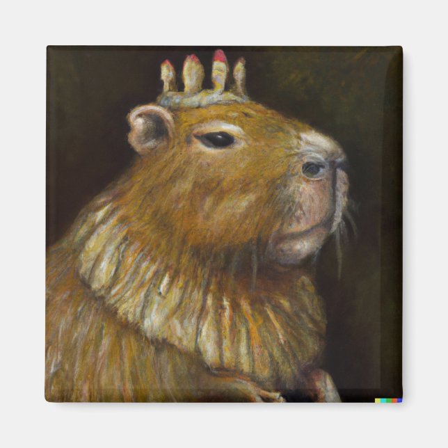 En annan rolig Capybara-porträtt Magnet (Framsidan)